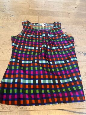 Banana republic Multi-Color Checkered top